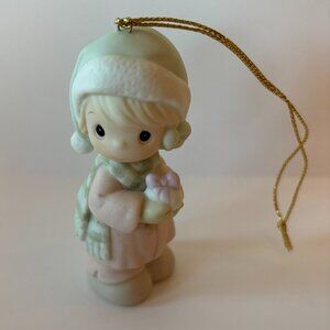 Precious Moments "May All Your Christmanses Be White" Ornament #521302R
